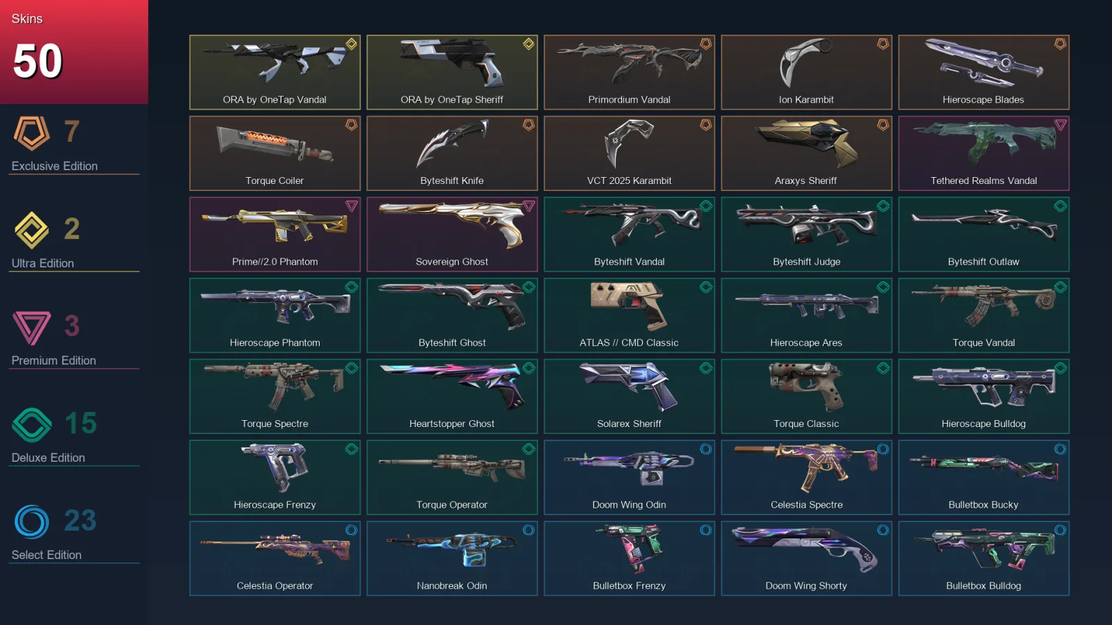 EU | Lv149 | Unranked | 50 Skin | 29 Agent | 61 Buddy