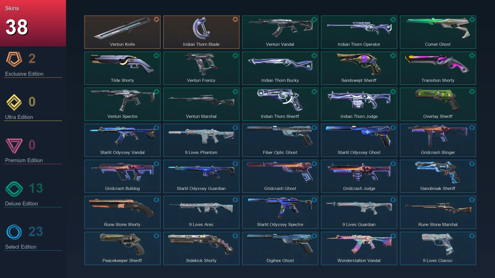 AP | Lv234 | Unranked | 38 Skin | 27 Agent | 91 Buddy — Unranked / Smurf Valorant