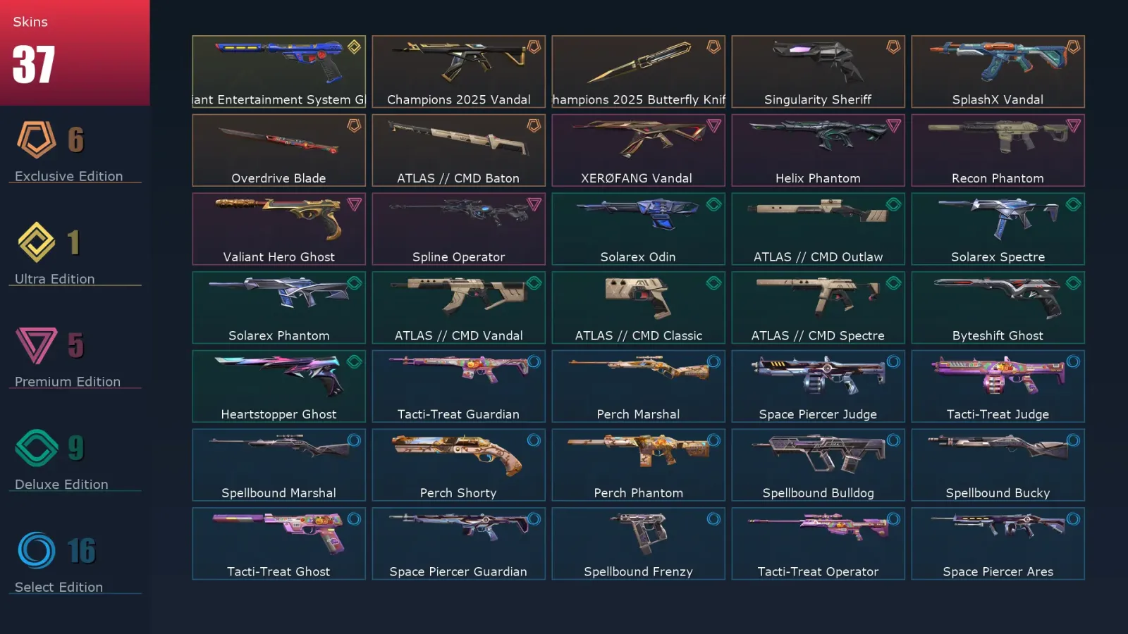 [Valorant] | EU | Level 71 | 22 Agents | 37 Skins — Valorant account