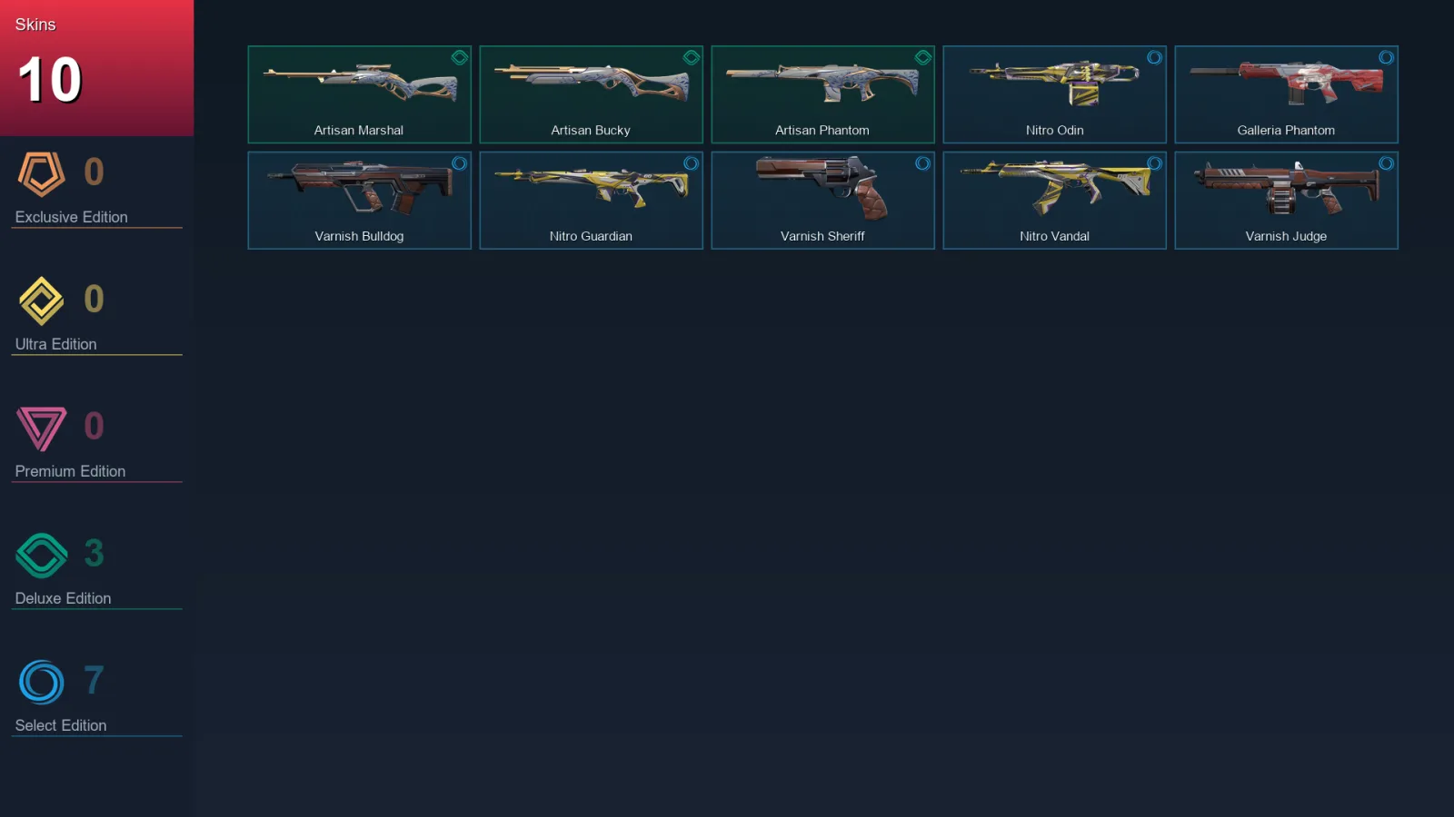 AP | Lv44 | Unranked | 10 Skin | 15 Agent | 23 Buddy