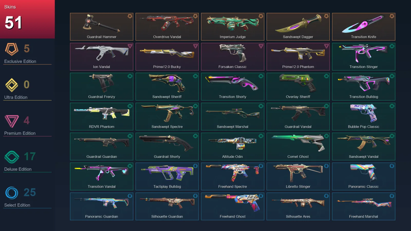 BR | Lv162 | Unranked | 51 Skin | 21 Agent | 92 Buddy
