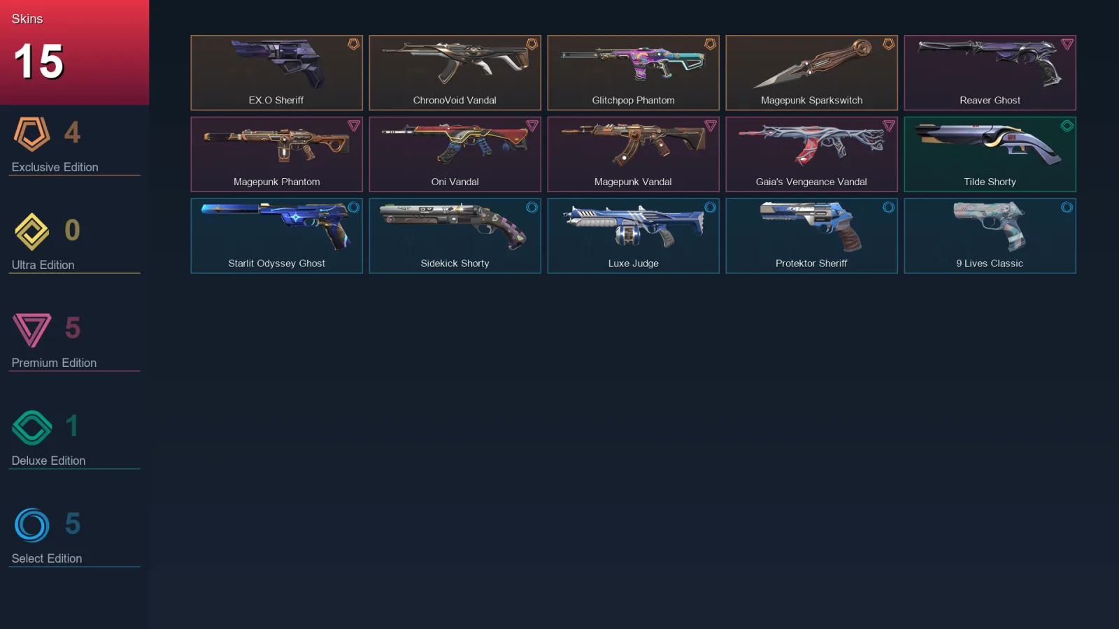 NA | Lv120 | Unranked | 15 Skin | 27 Agent | 42 Buddy — Valorant account