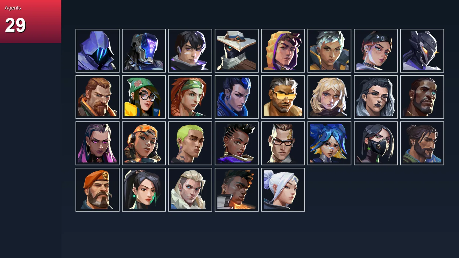 BR | Lv133 | Unranked | 59 Skin | 29 Agent | 81 Buddy