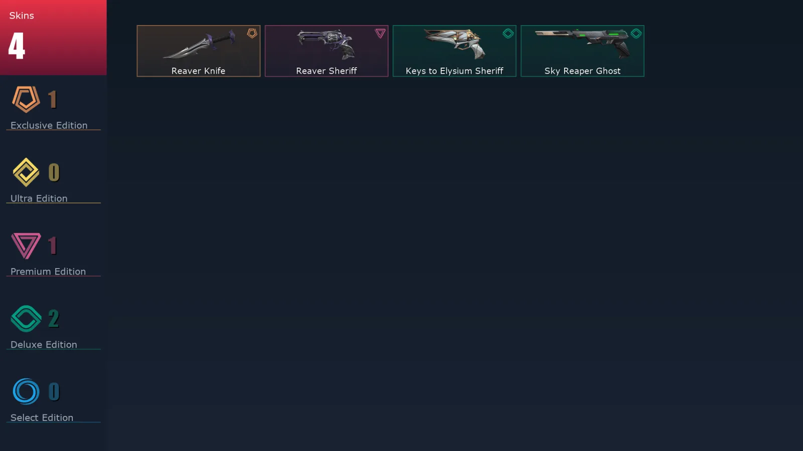 [Valorant] | EU | Level 61 | Platinum 3 | 20 Agents | 4 Skins