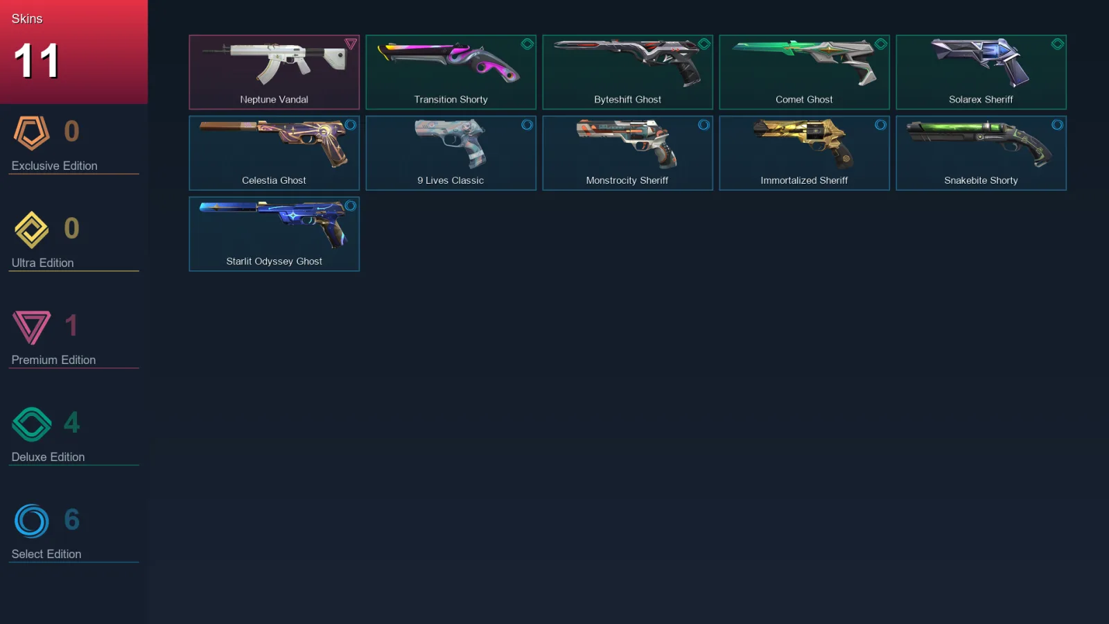 LA | Lv227 | Unranked | 11 Skin | 27 Agent | 84 Buddy — Valorant account