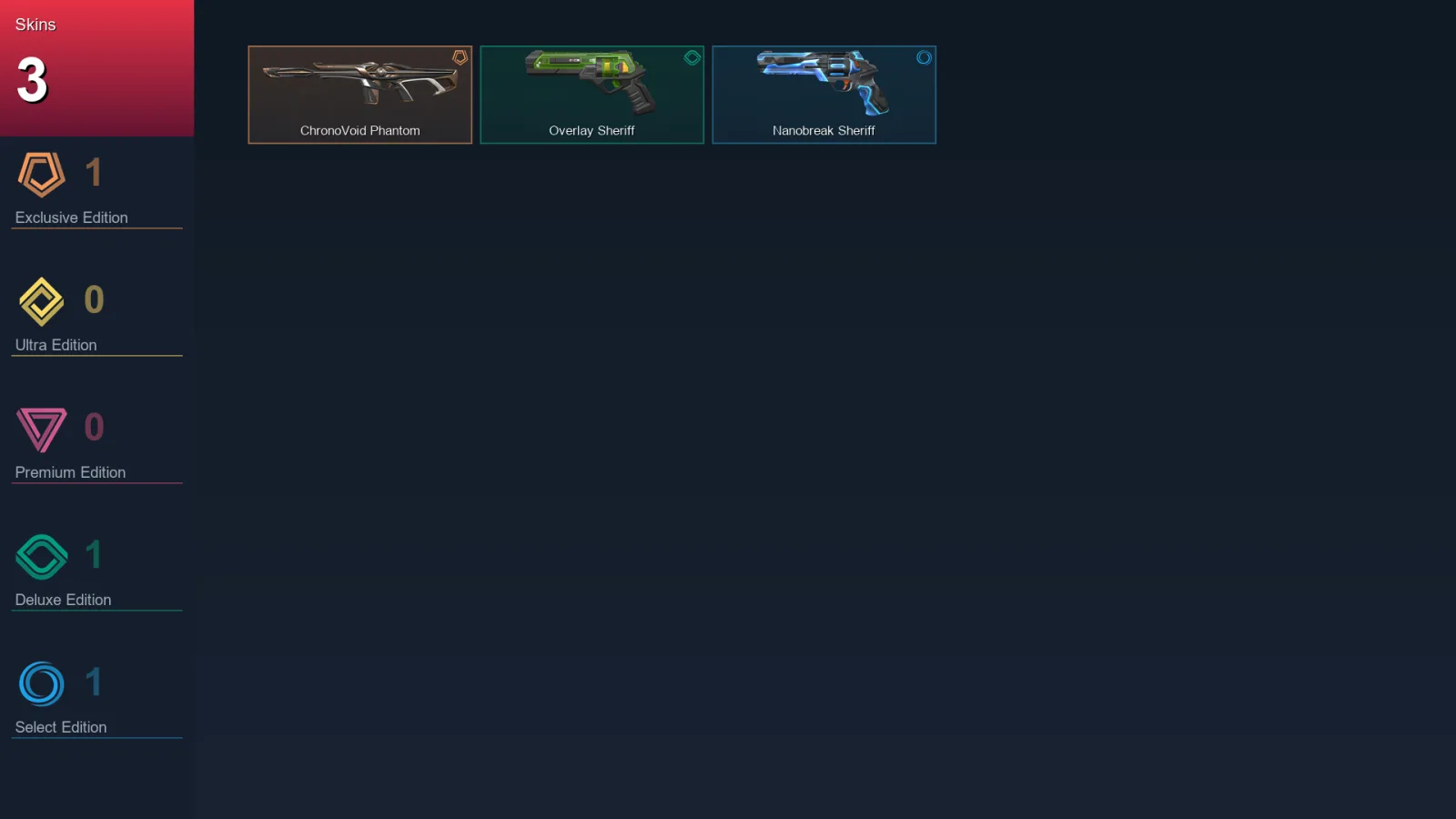 AP | Lv60 | Unranked | 3 Skin | 20 Agent | 22 Buddy