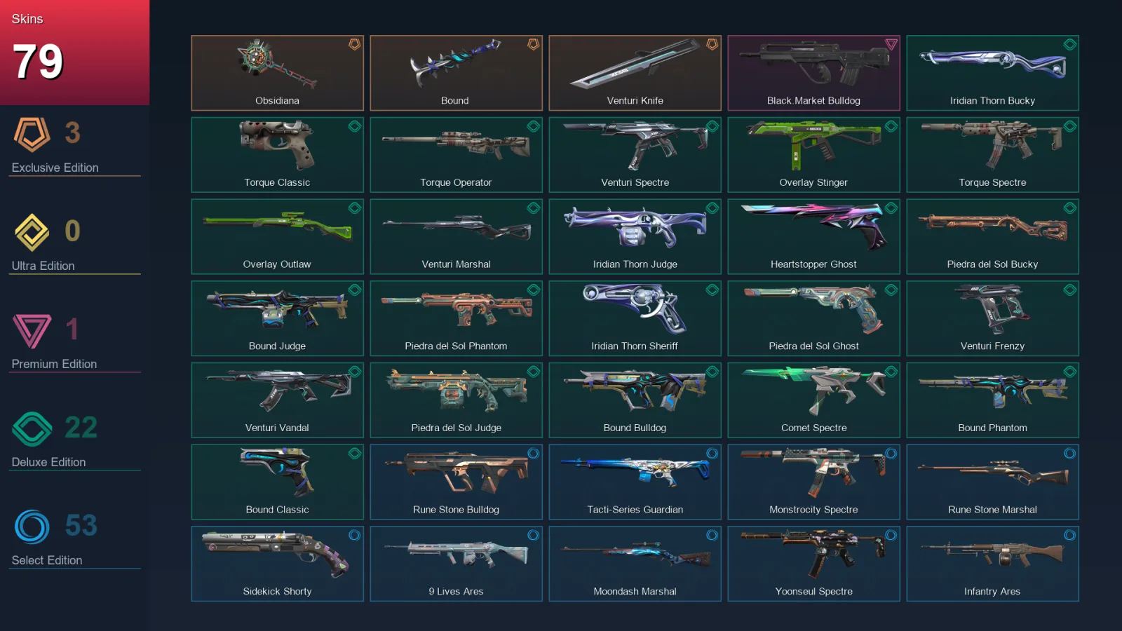 BR | Lv195 | Unranked | 79 Skin | 29 Agent | 131 Buddy — Valorant account