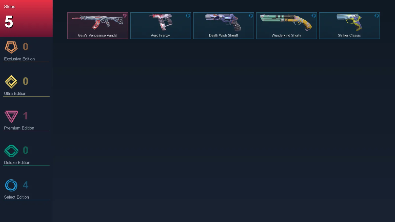 AP | Lv97 | Unranked | 5 Skin | 24 Agent | 42 Buddy
