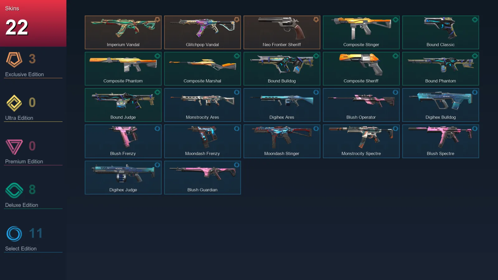EU | Lv41 | Unranked | 22 Skin | 14 Agent | 23 Buddy — Valorant account