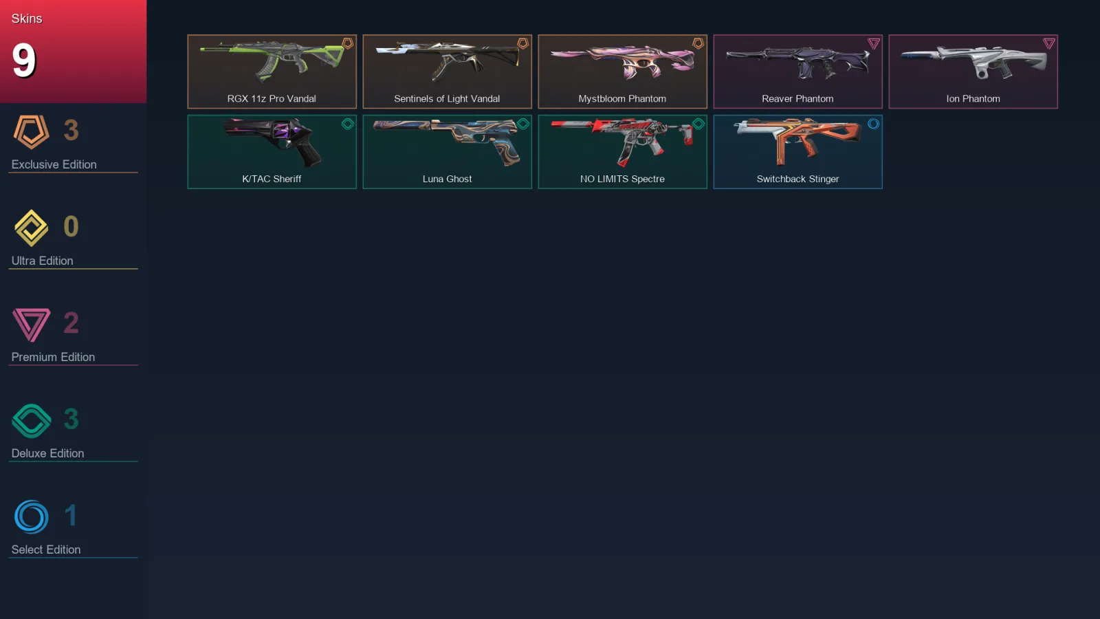 NA | Lv73 | Unranked | 9 Skin | 25 Agent | 36 Buddy