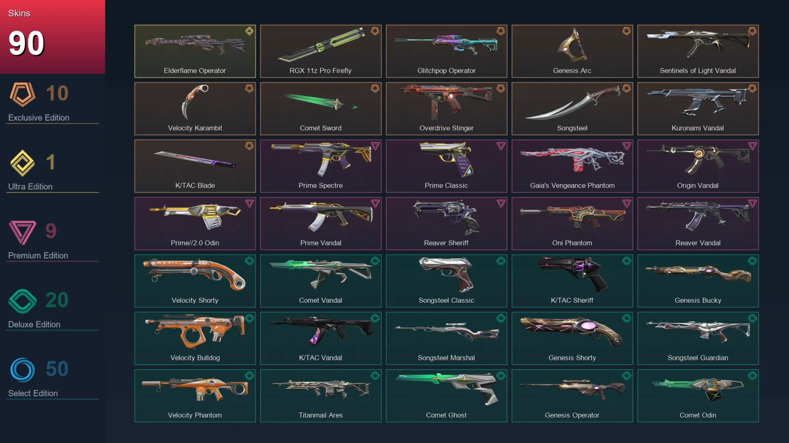 AP | Lv180 | Unranked | 90 Skin | 25 Agent | 104 Buddy