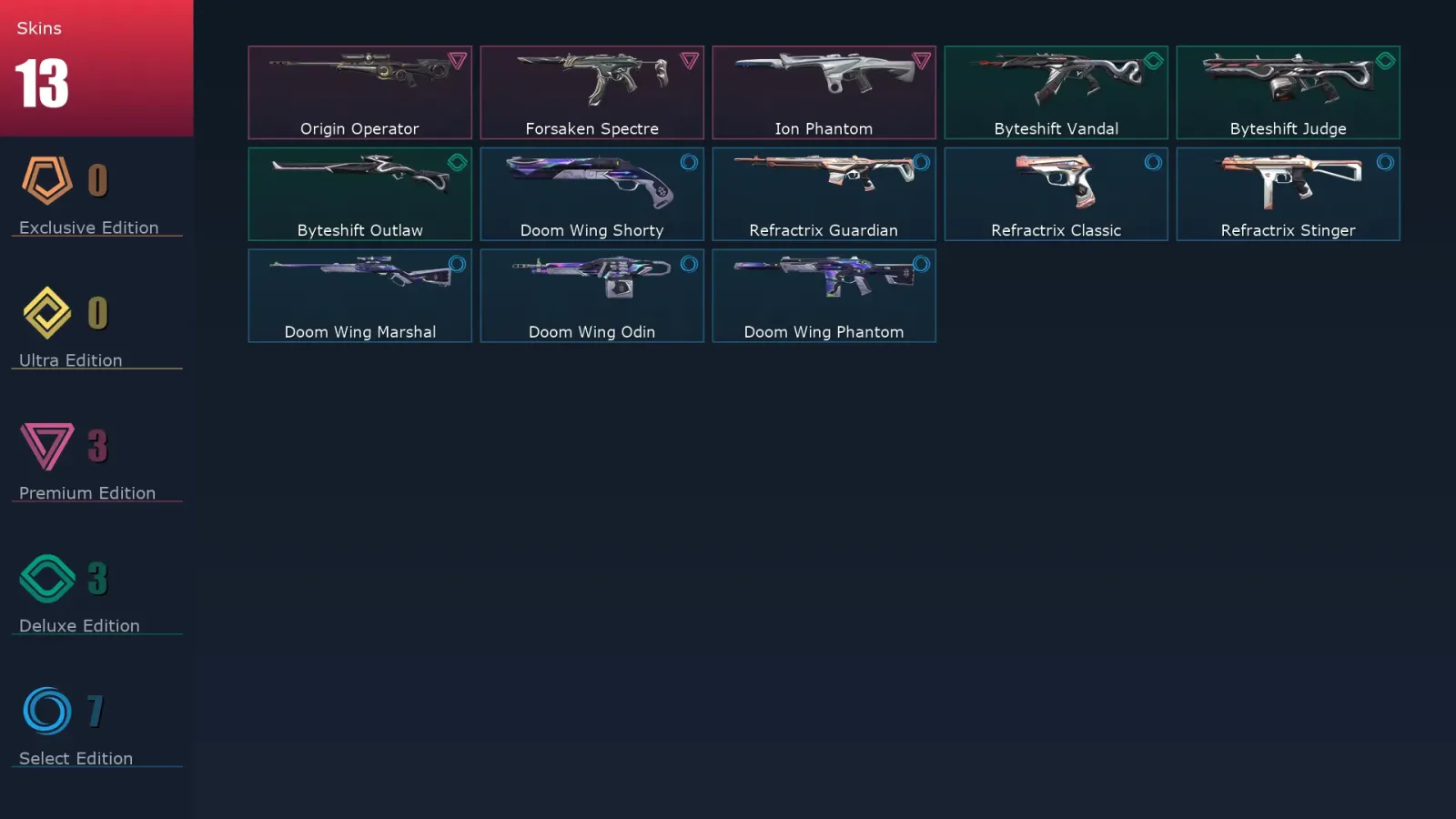 [Valorant] | EU | Level 44 | 16 Agents | 13 Skins — Valorant account