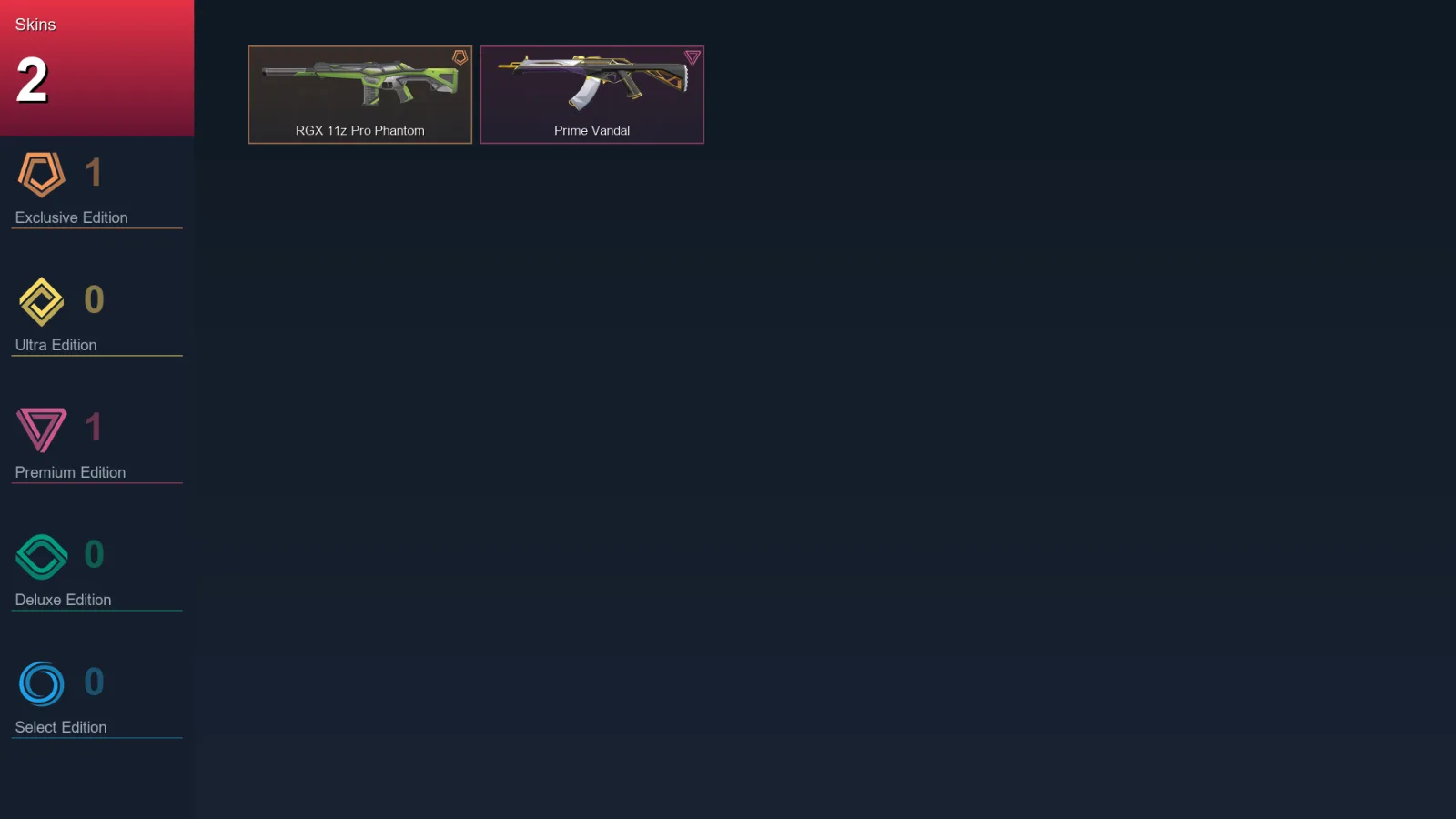 EU | Lv54 | Unranked | 2 Skin | 16 Agent | 20 Buddy