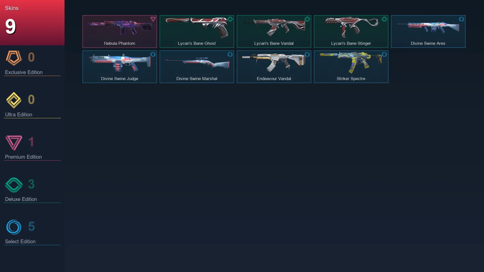 AP | Lv27 | Unranked | 9 Skin | 8 Agent | 10 Buddy