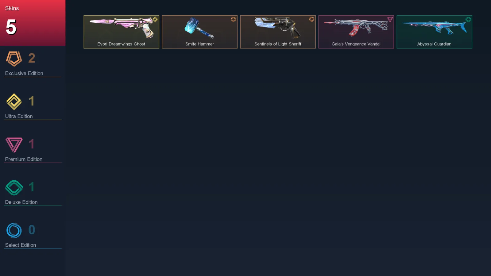 EU | Lv27 | Unranked | 5 Skin | 9 Agent | 4 Buddy