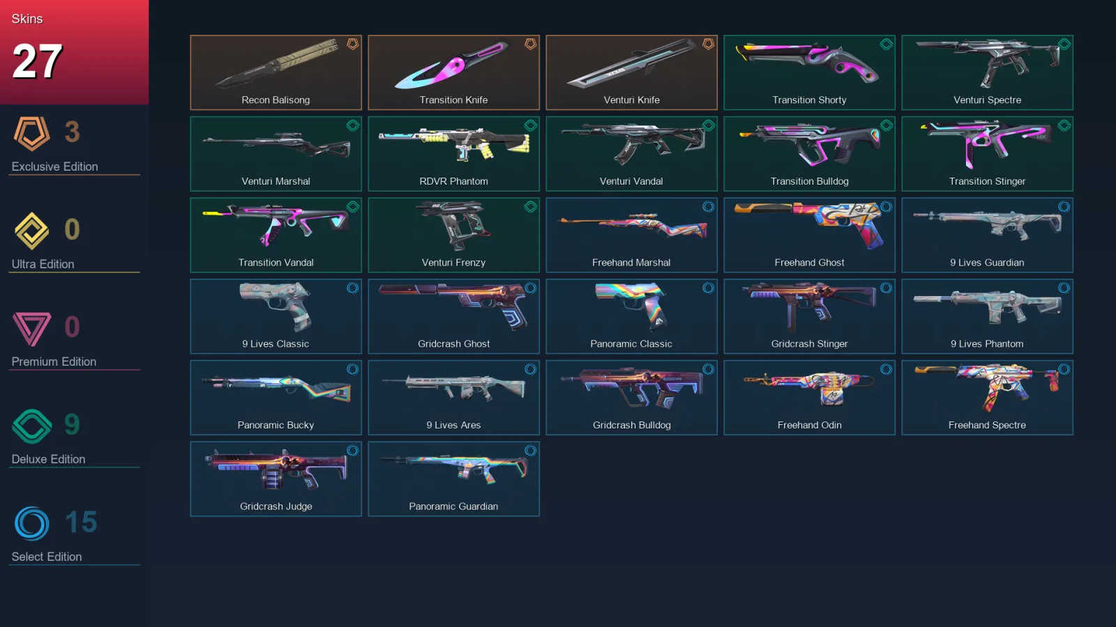 AP | Lv70 | Unranked | 27 Skin | 20 Agent | 31 Buddy — Valorant account