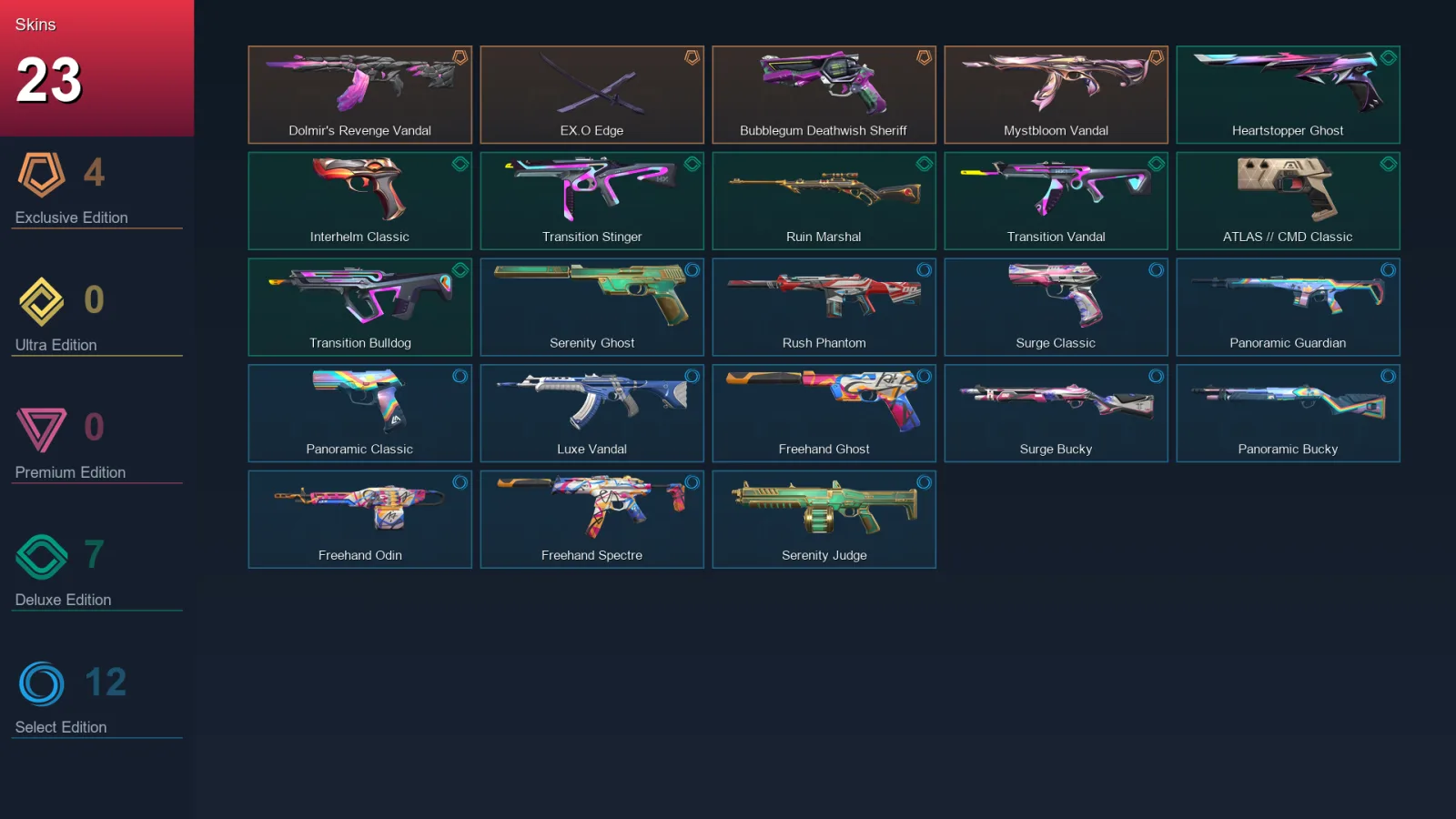 EU | Lv90 | Unranked | 23 Skin | 23 Agent | 47 Buddy
