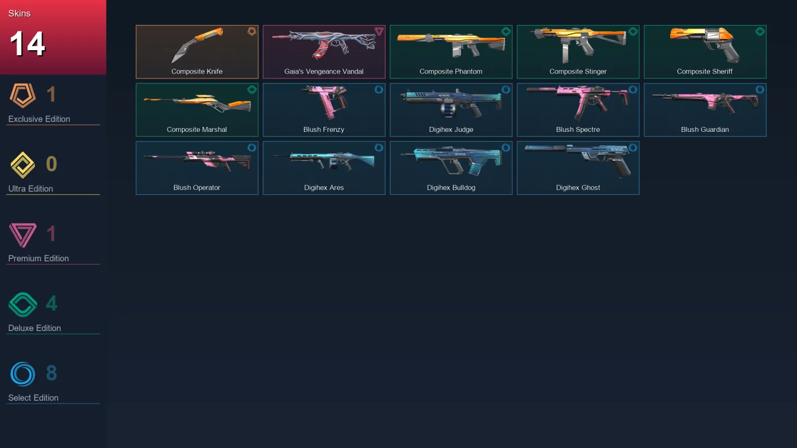 EU | Lv43 | Unranked | 14 Skin | 14 Agent | 17 Buddy — Valorant account