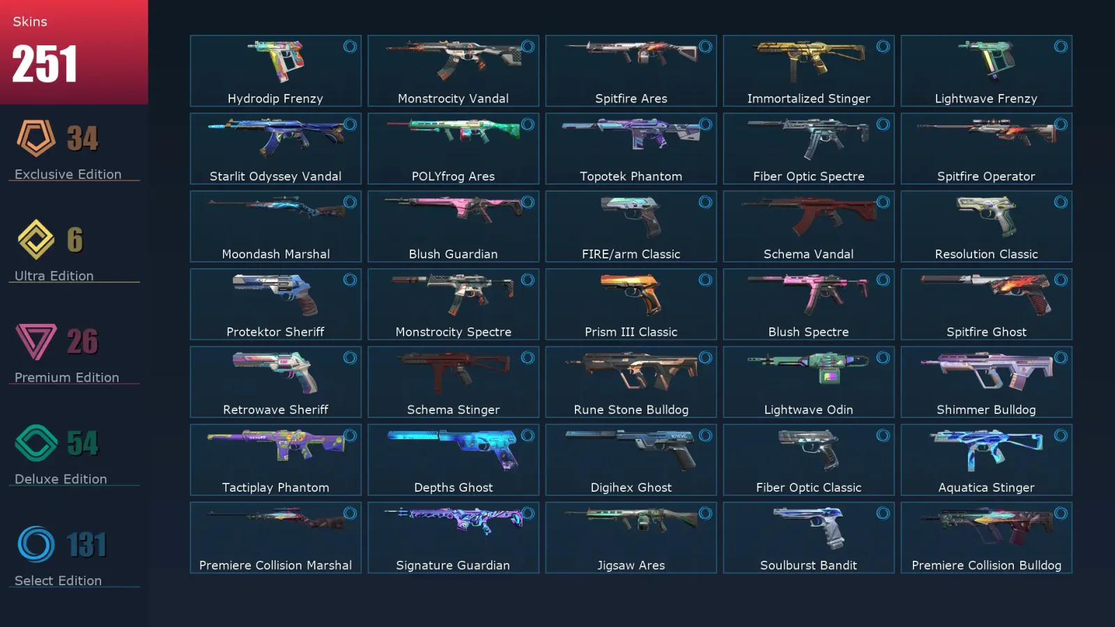 [Valorant] | EU | Level 1 | Immortal 1 | 28 Agents | 251 Skins — Valorant account