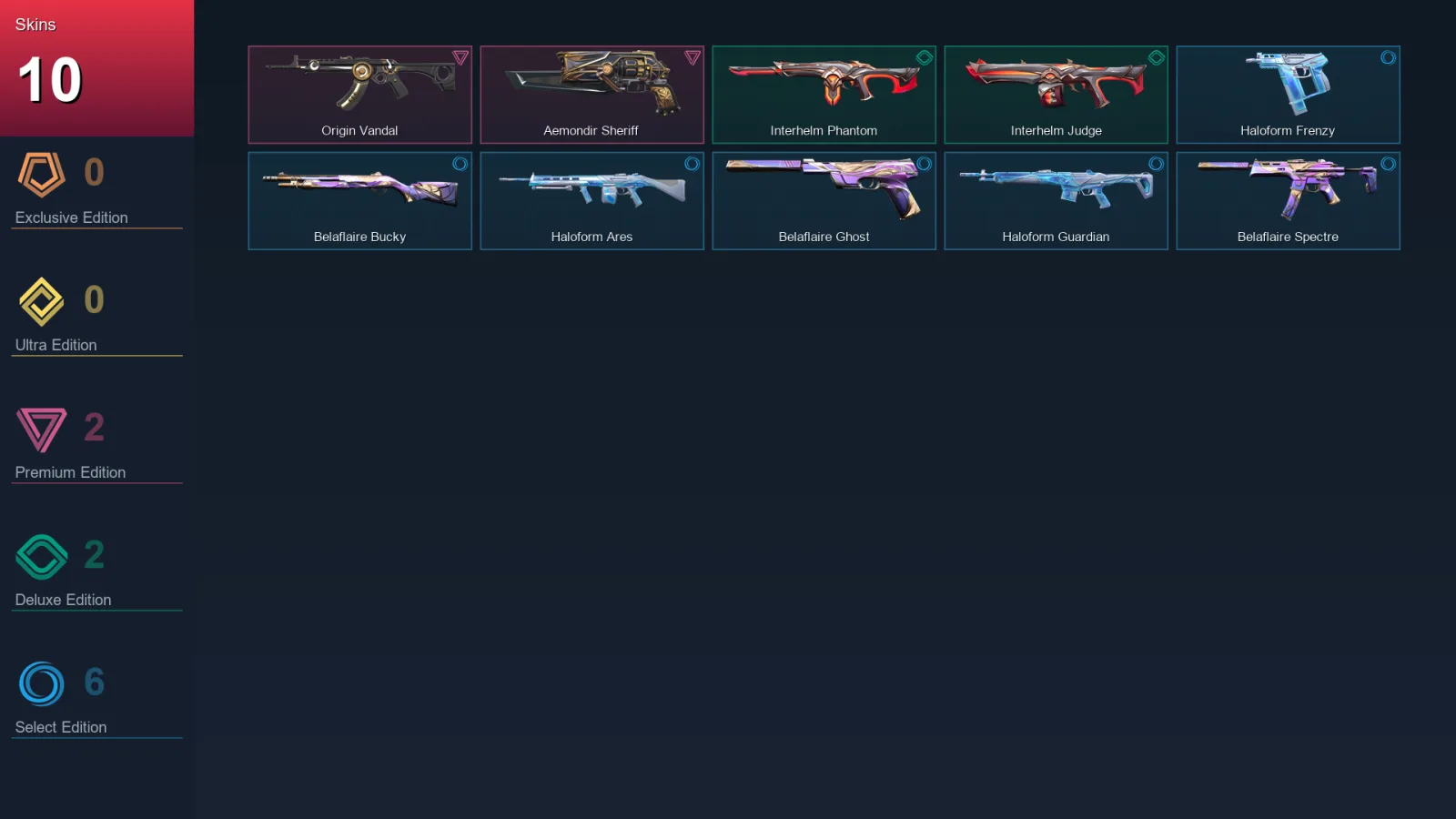 EU | Lv26 | Unranked | 10 Skin | 9 Agent | 12 Buddy