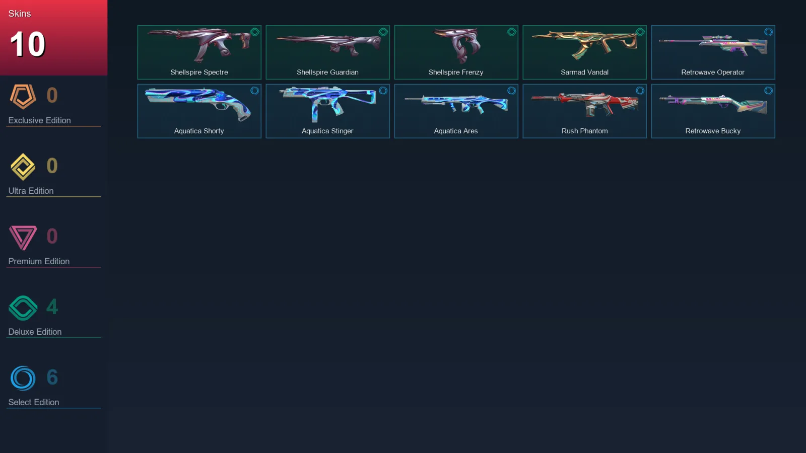 EU | Lv27 | Unranked | 10 Skin | 10 Agent | 9 Buddy