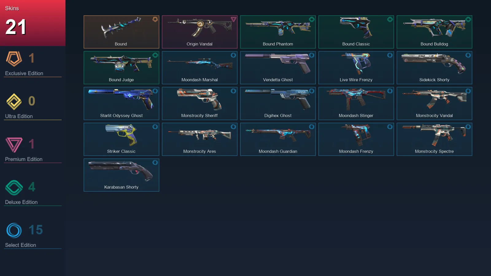 LA | Lv154 | Unranked | 21 Skin | 28 Agent | 67 Buddy