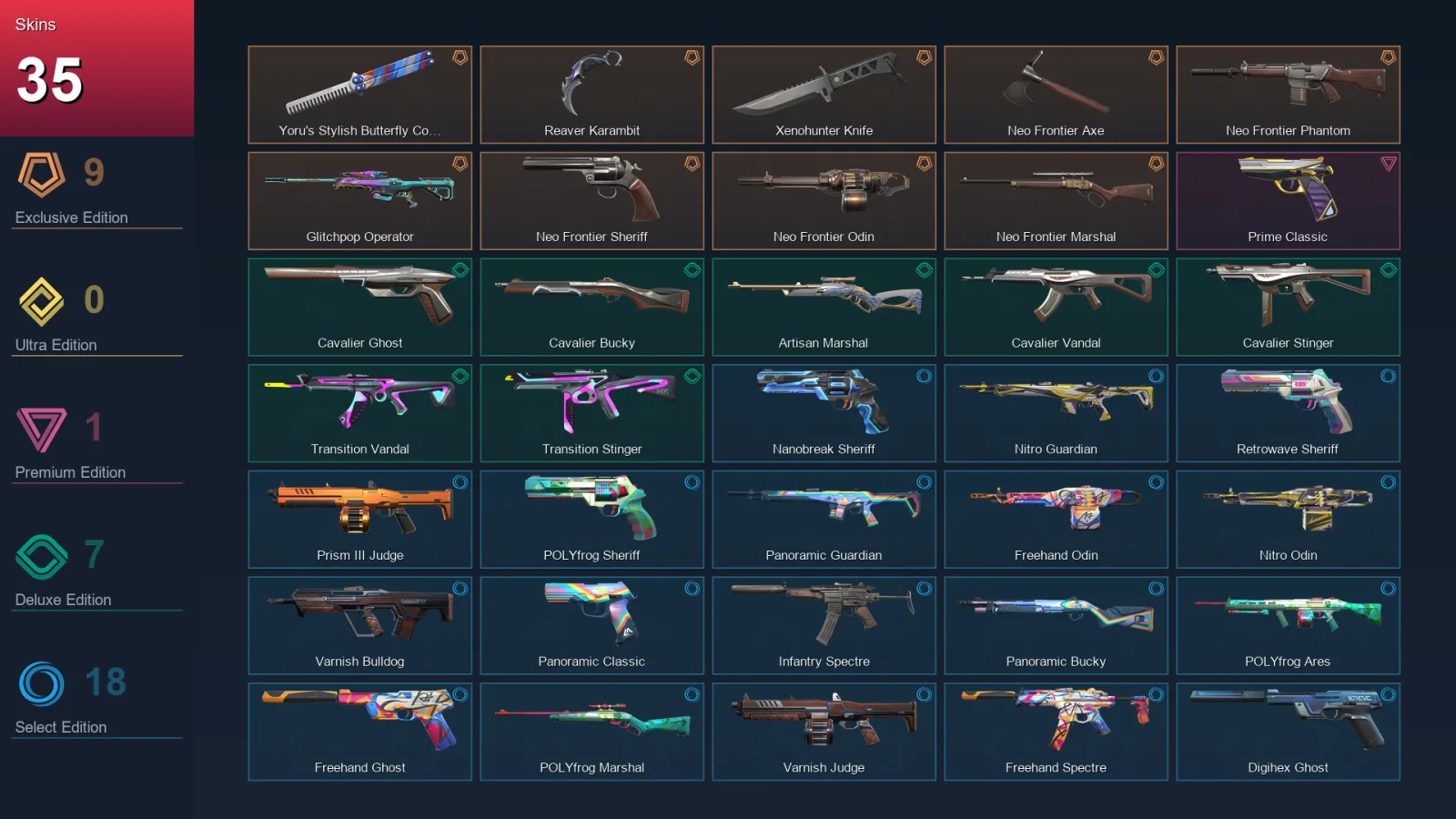 BR | Lv115 | Unranked | 35 Skin | 29 Agent | 60 Buddy — Valorant account
