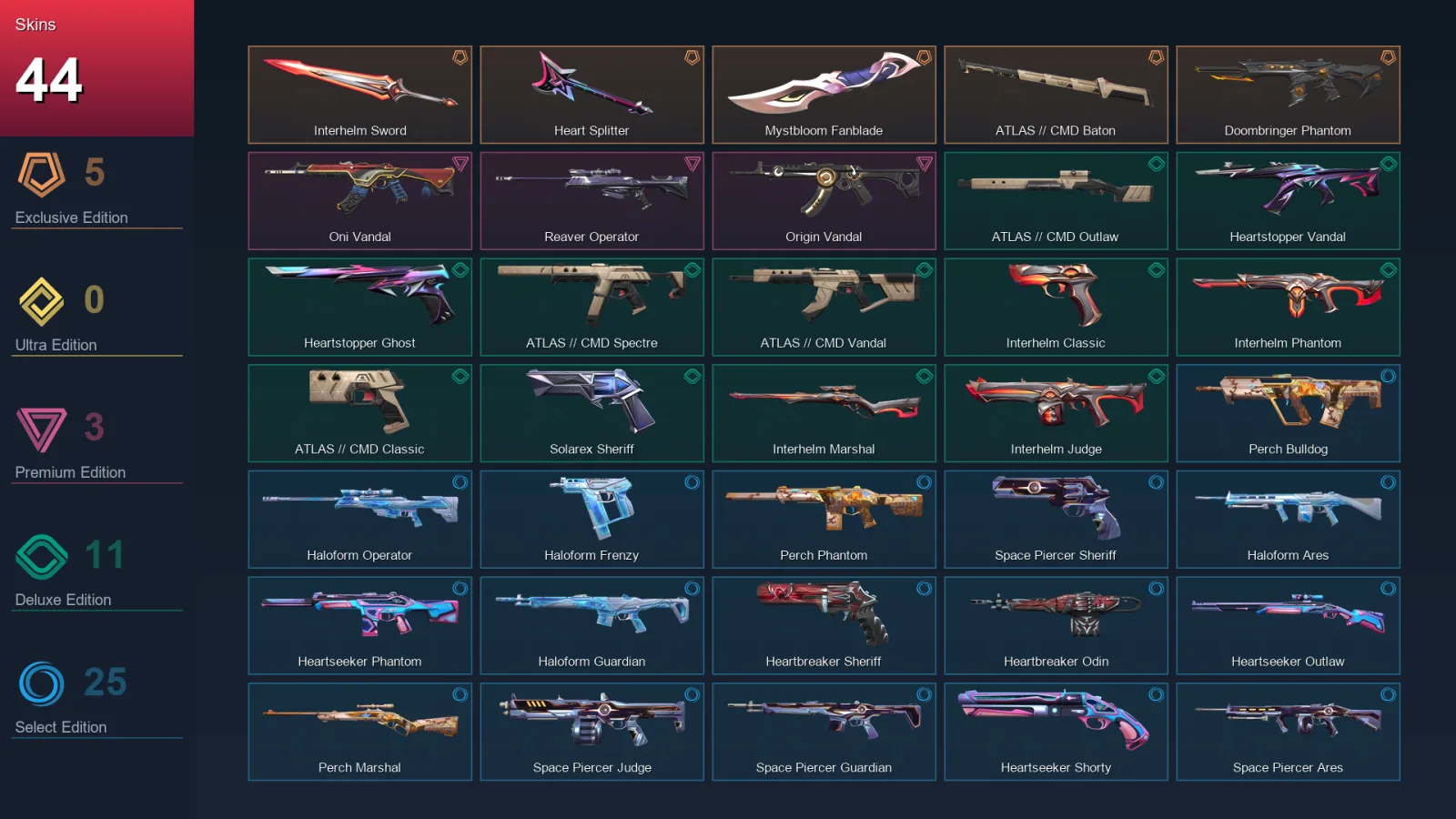 BR | Lv111 | Unranked | 44 Skin | 28 Agent | 49 Buddy — Heartbreaker Bulldog