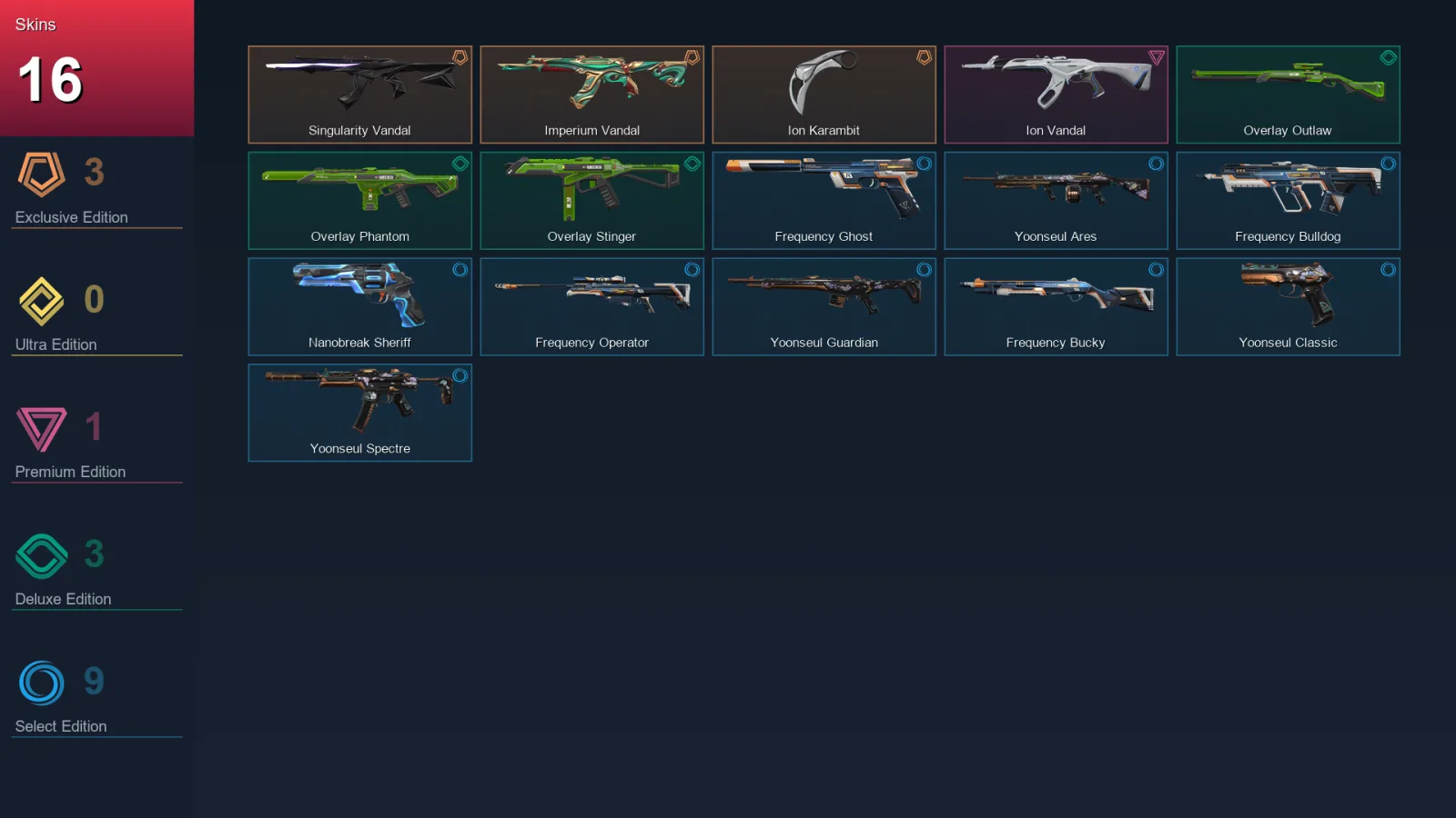 EU | Lv48 | Unranked | 16 Skin | 16 Agent | 15 Buddy — Valorant account