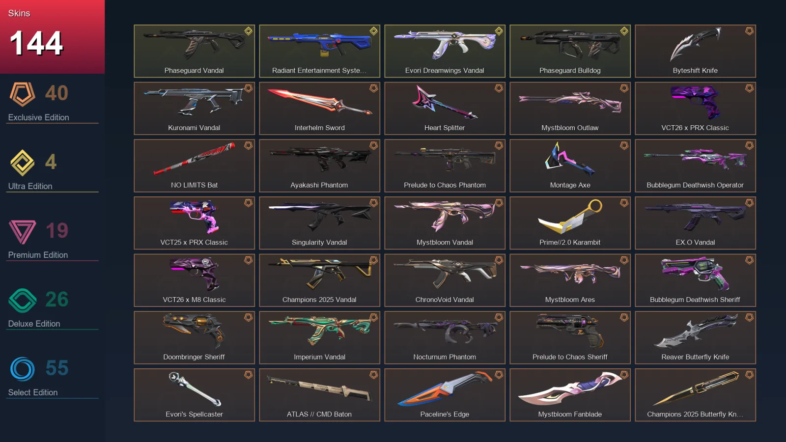 EU | Lv153 | Unranked | 144 Skin | 29 Agent | 105 Buddy — Soulburst Outlaw