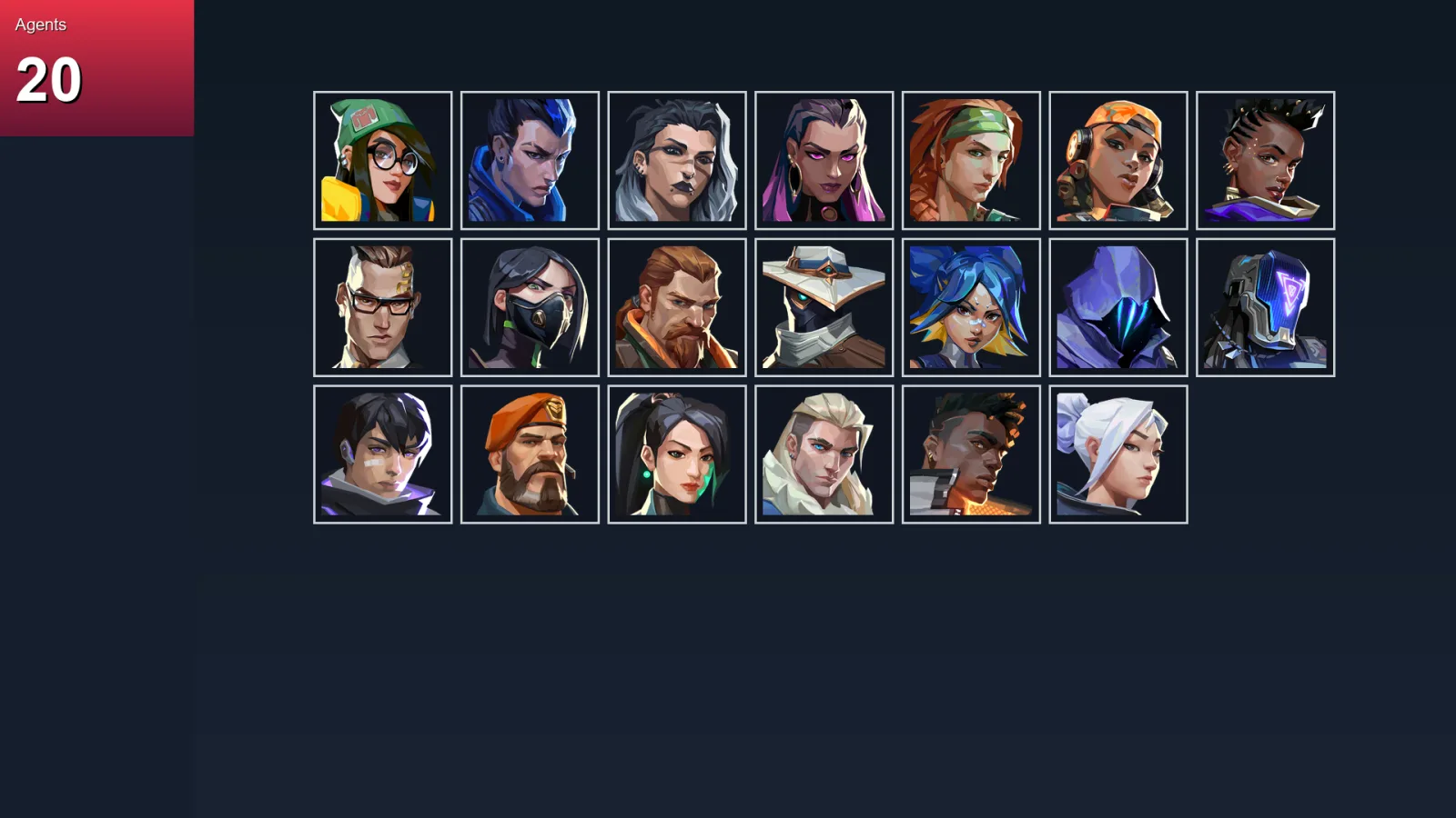 LA | Lv80 | Unranked | 6 Skin | 20 Agent | 37 Buddy