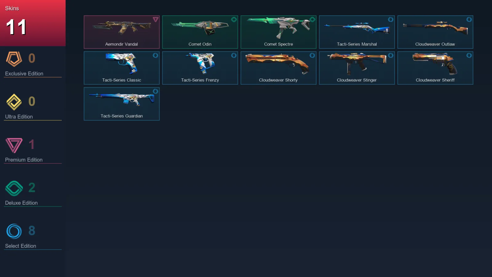 NA | Lv23 | Unranked | 11 Skin | 9 Agent | 9 Buddy