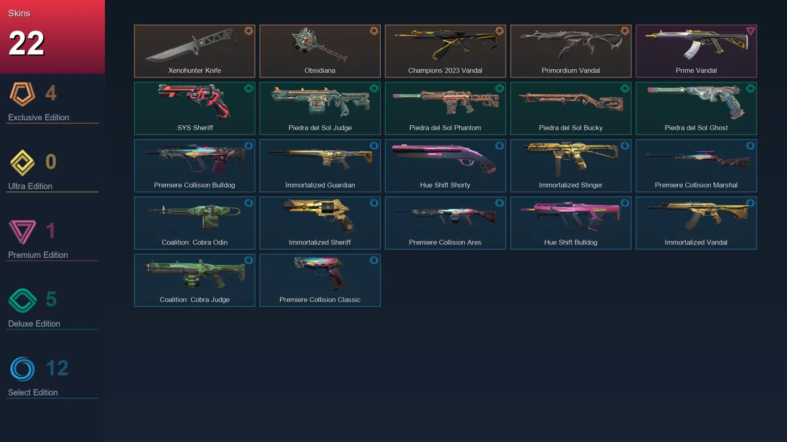 EU | Lv56 | Unranked | 22 Skin | 19 Agent | 38 Buddy — Valorant account
