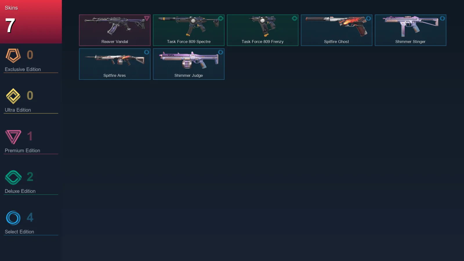 AP | Lv49 | Unranked | 7 Skin | 15 Agent | 25 Buddy