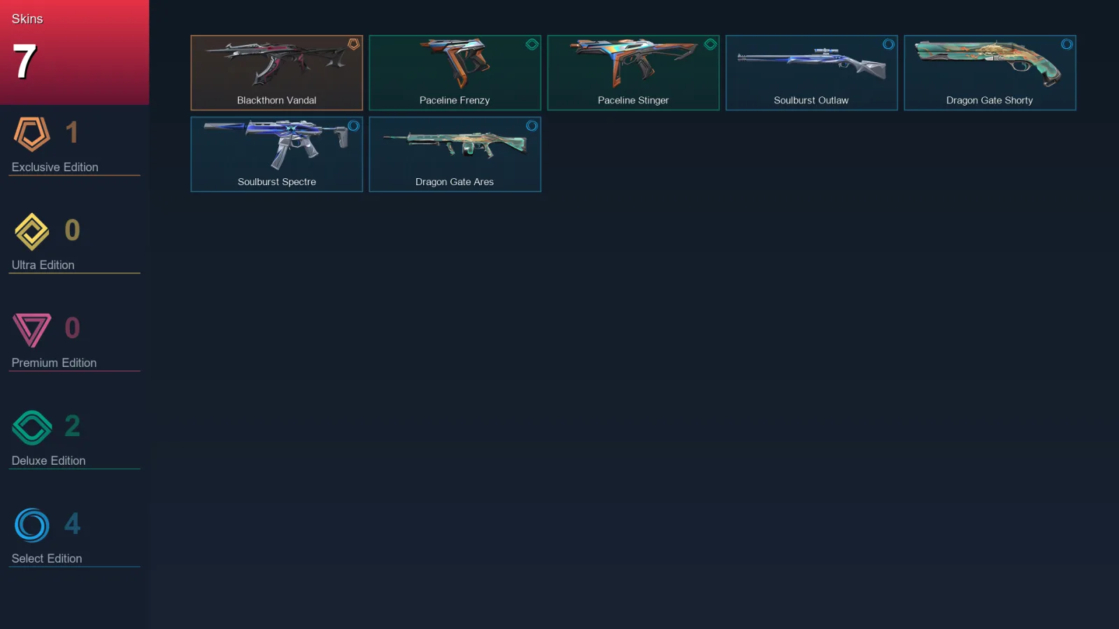 EU | Lv13 | Unranked | 7 Skin | 8 Agent | 5 Buddy