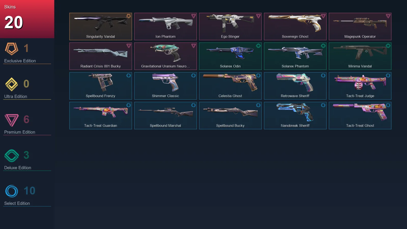 BR | Lv104 | Unranked | 20 Skin | 23 Agent | 46 Buddy