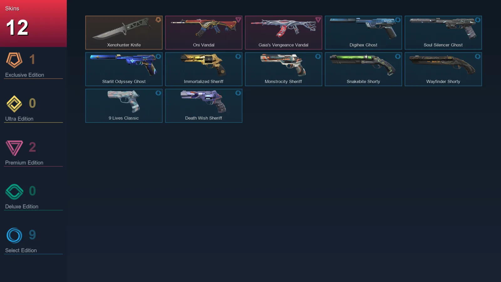 EU | Lv132 | Unranked | 12 Skin | 24 Agent | 52 Buddy