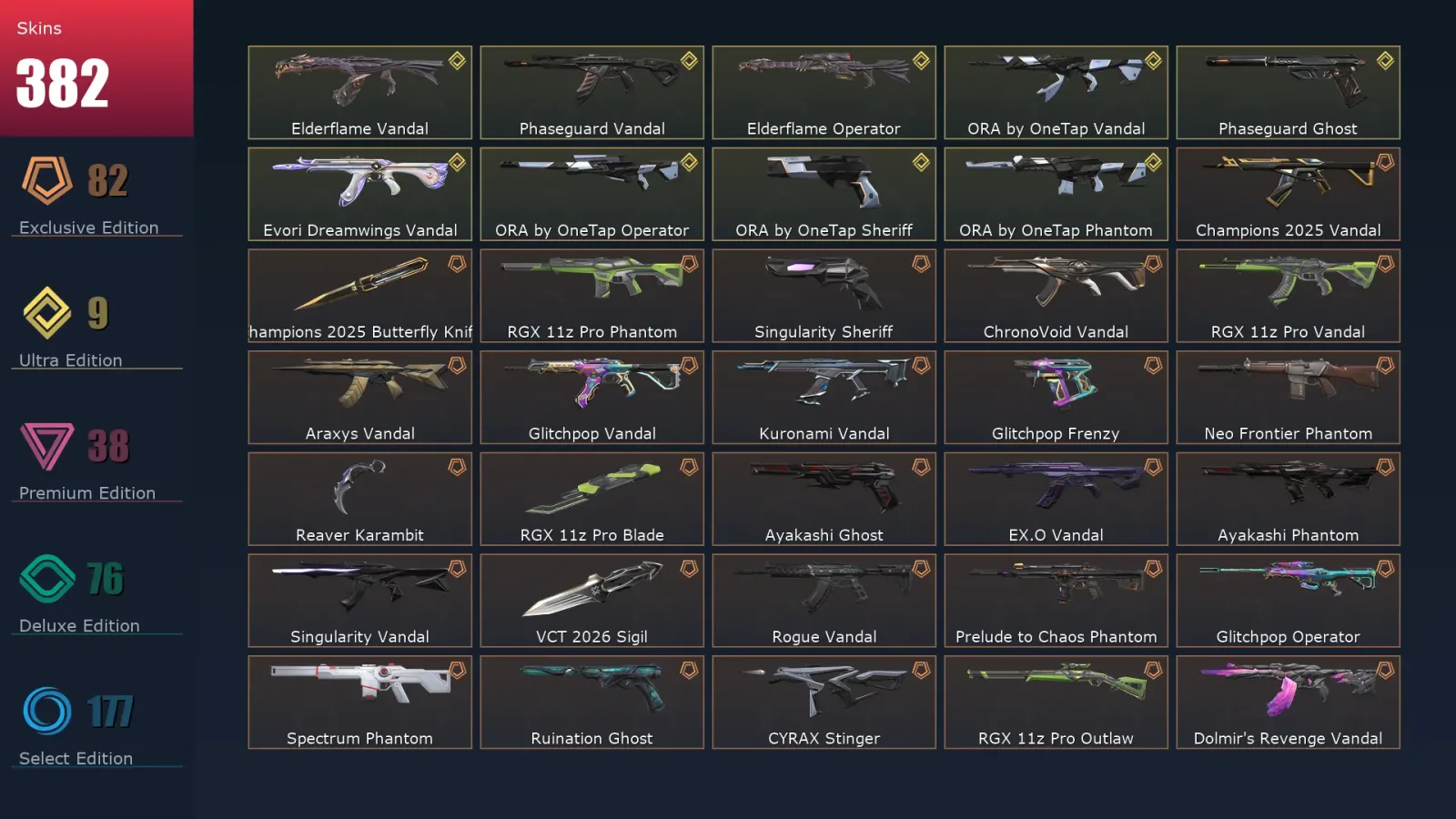 [Valorant] | EU | Level 438 | 29 Agents | 382 Skins — Valorant account