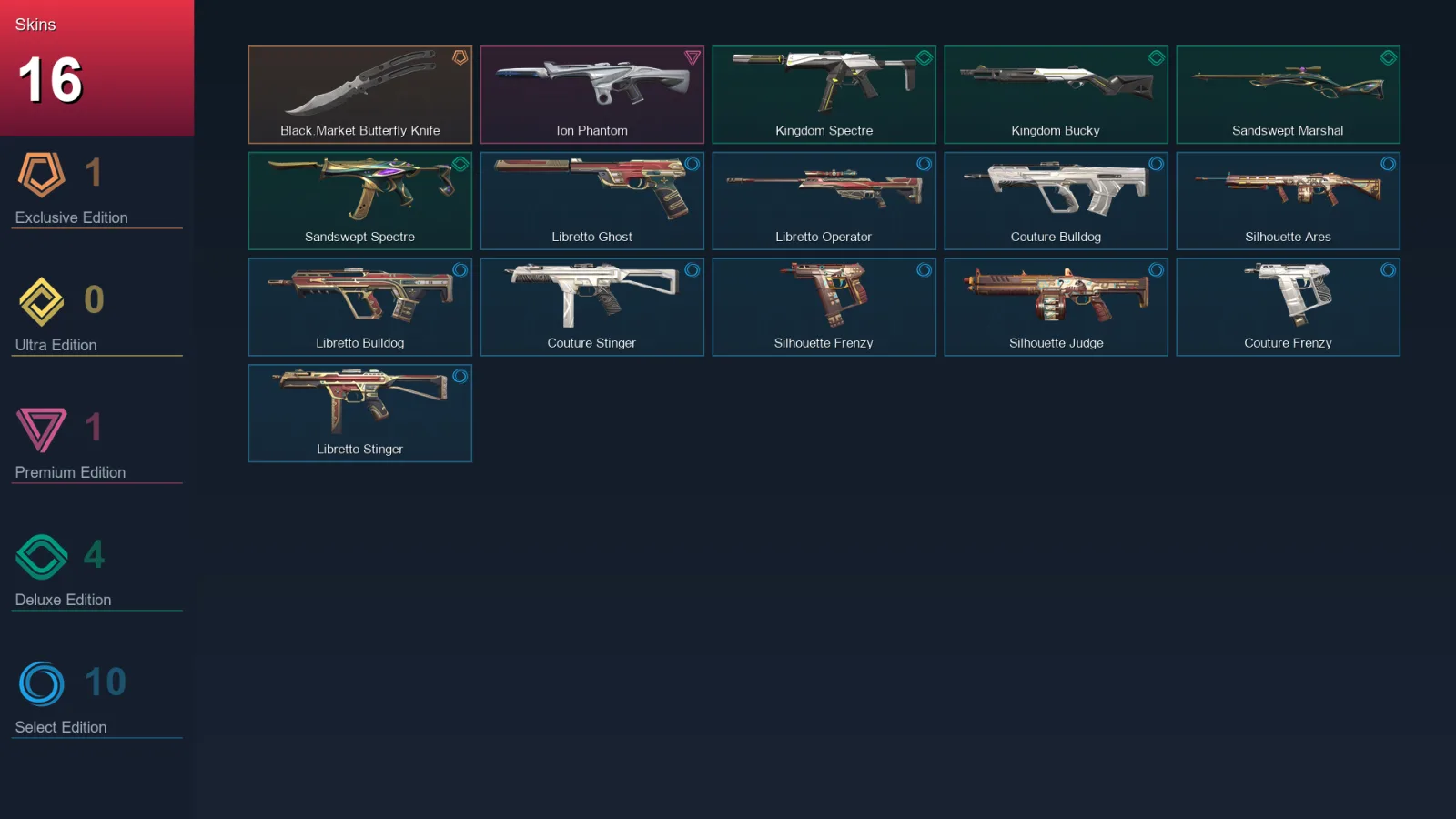 EU | Lv32 | Unranked | 16 Skin | 10 Agent | 24 Buddy — Valorant account