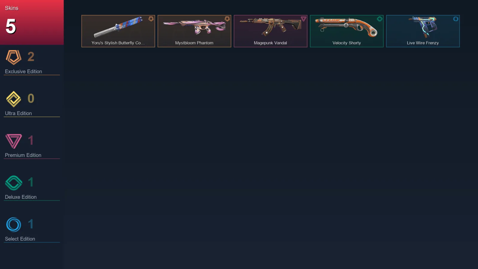 LA | Lv62 | Unranked | 5 Skin | 12 Agent | 26 Buddy