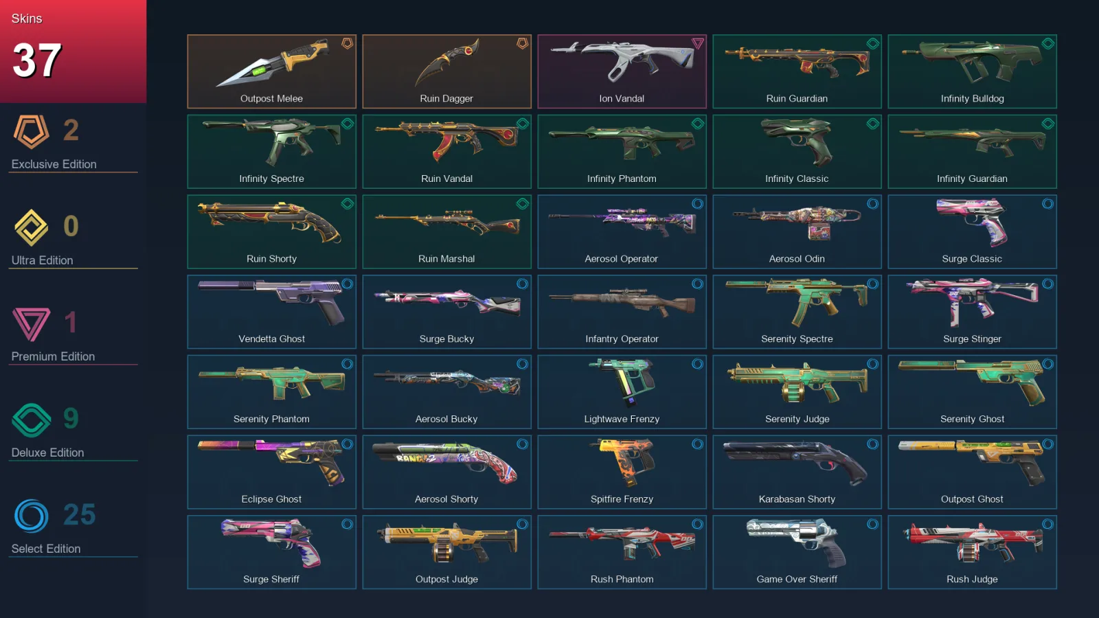 BR | Lv153 | Unranked | 37 Skin | 19 Agent | 83 Buddy
