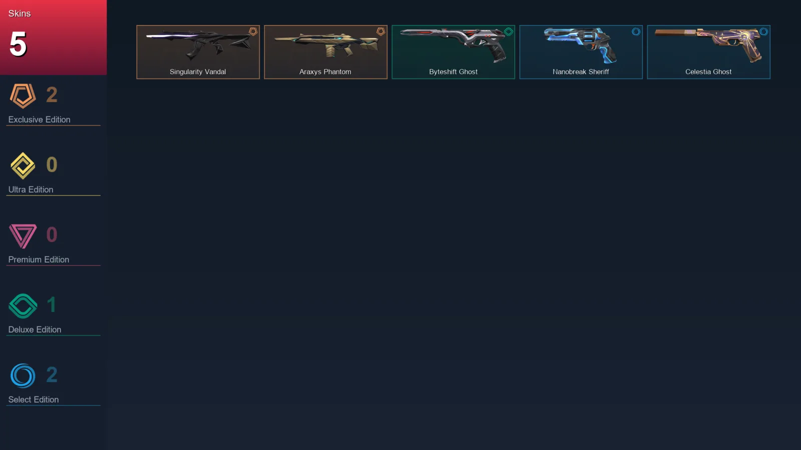 EU | Lv89 | Unranked | 5 Skin | 28 Agent | 24 Buddy