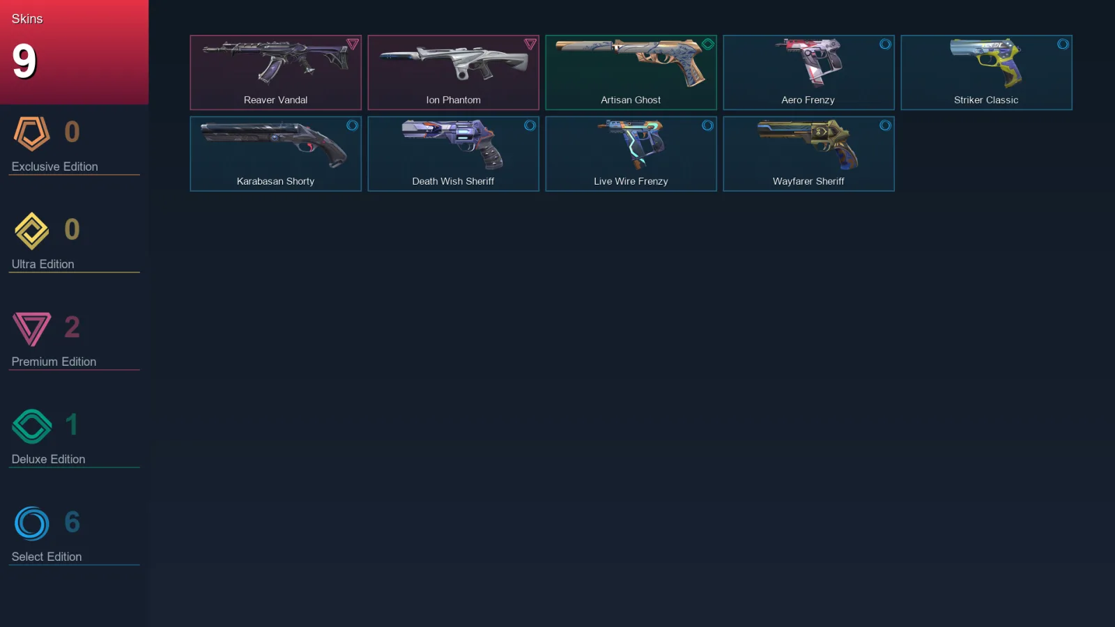 AP | Lv159 | Unranked | 9 Skin | 28 Agent | 81 Buddy