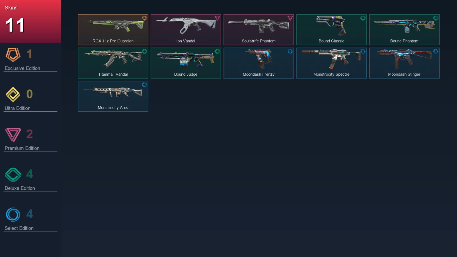 EU | Lv39 | Unranked | 11 Skin | 14 Agent | 16 Buddy