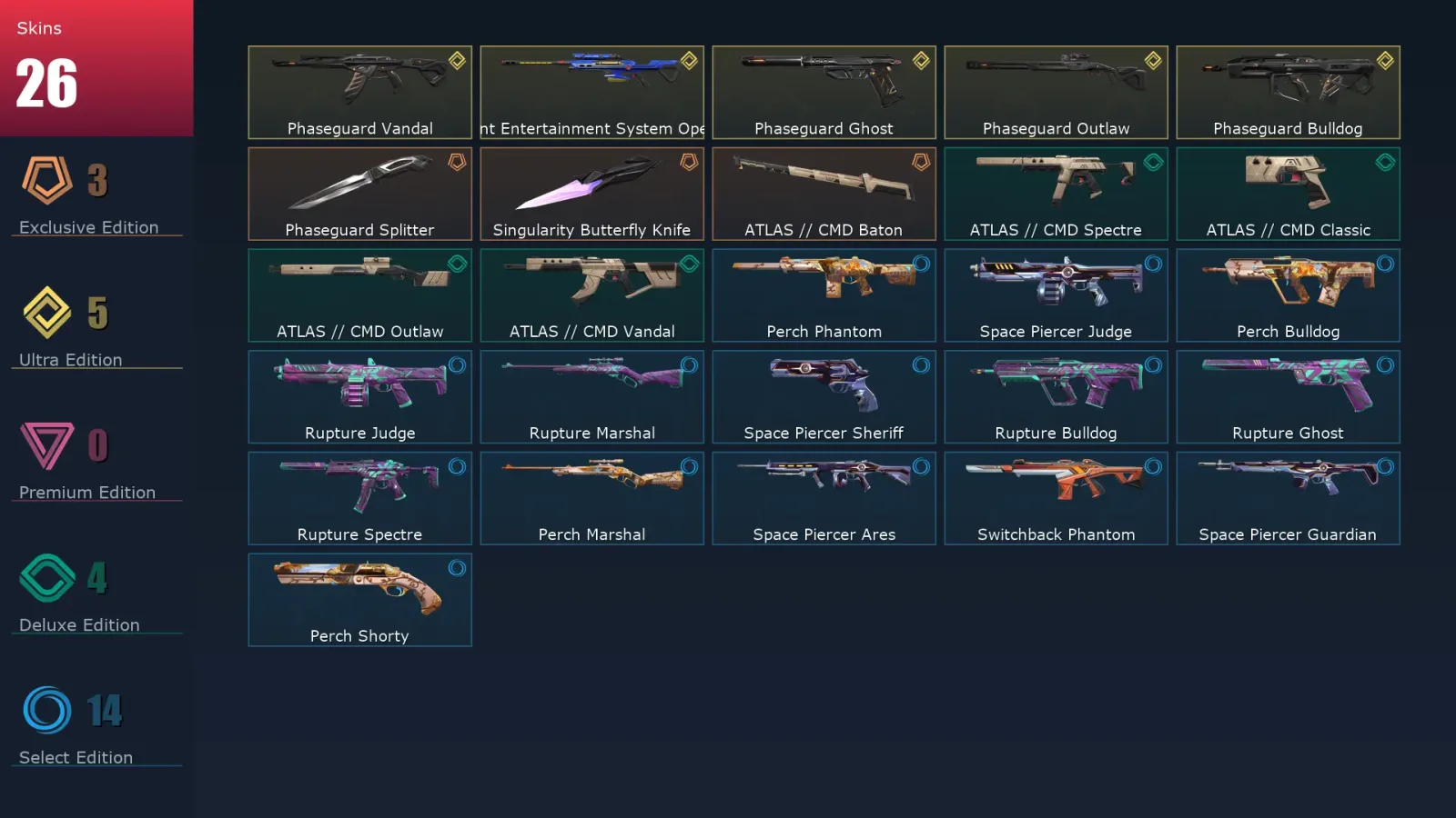 [Valorant] | EU | Level 44 | 15 Agents | 26 Skins — Valorant account