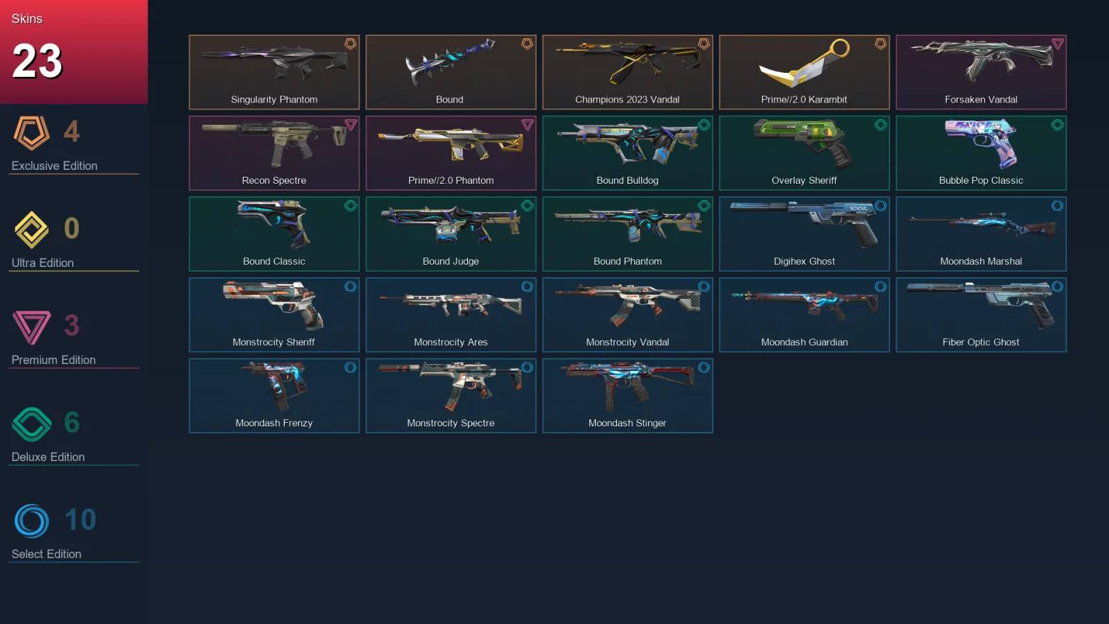 AP | Lv152 | Unranked | 23 Skin | 25 Agent | 51 Buddy — Valorant account