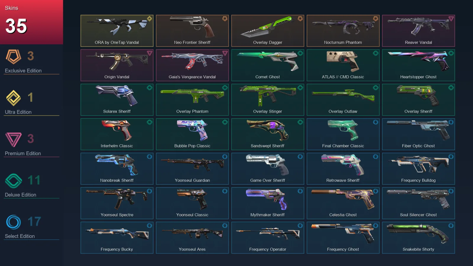 AP | Lv359 | Unranked | 35 Skin | 28 Agent | 83 Buddy — Unranked / Smurf Valorant