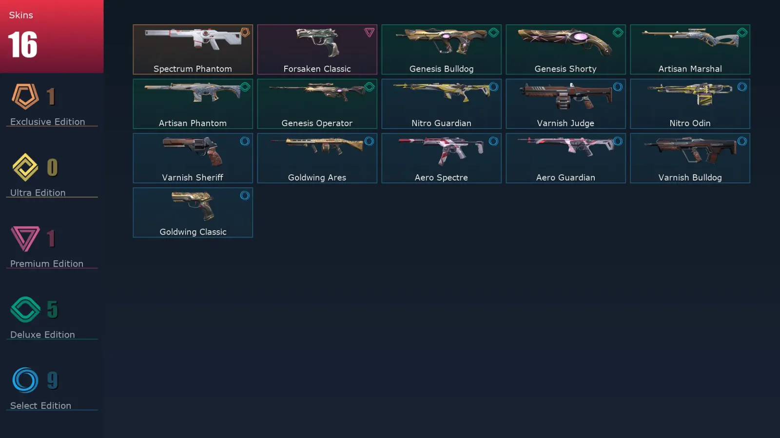 [Valorant] | EU | Level 34 | 12 Agents | 16 Skins — Valorant account