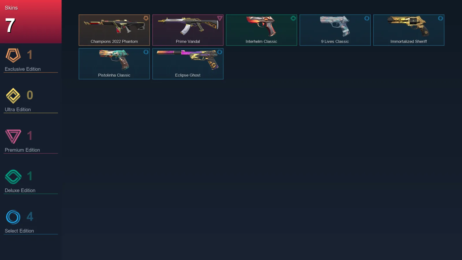 BR | Lv116 | Unranked | 7 Skin | 27 Agent | 47 Buddy — Valorant account