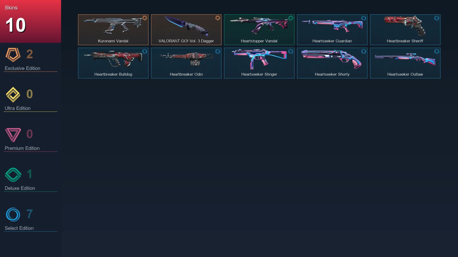 EU | Lv29 | Unranked | 10 Skin | 11 Agent | 11 Buddy